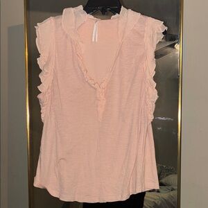 Women's Ruffled Pink Top